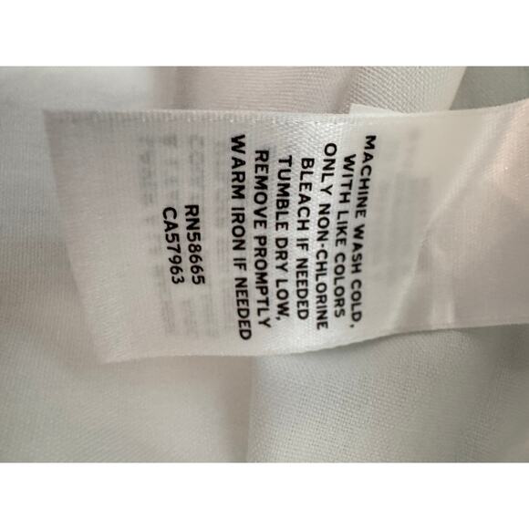 New NORDSTROM Boys White Solid Button Up Dress Shirt Size 18 - Picture 4 of 4